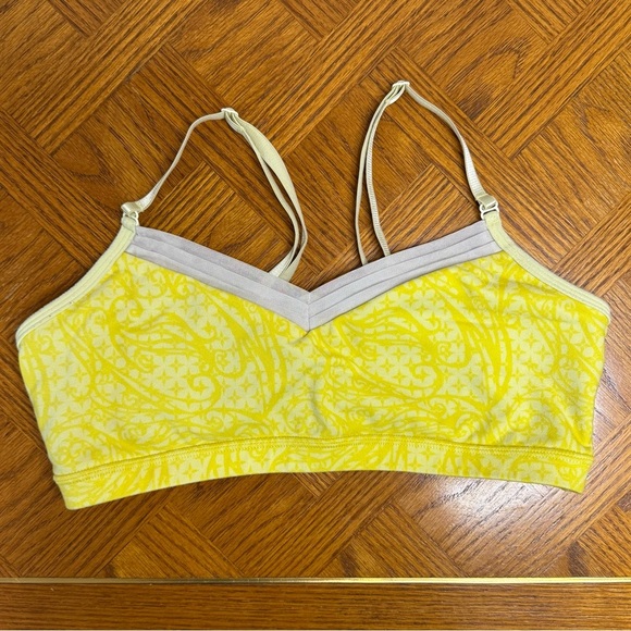 3 Lululemon Bra Bundle Flow Y Bra IV (Hot Pink/White) Crisscross Bralette Yellow - Picture 11 of 13